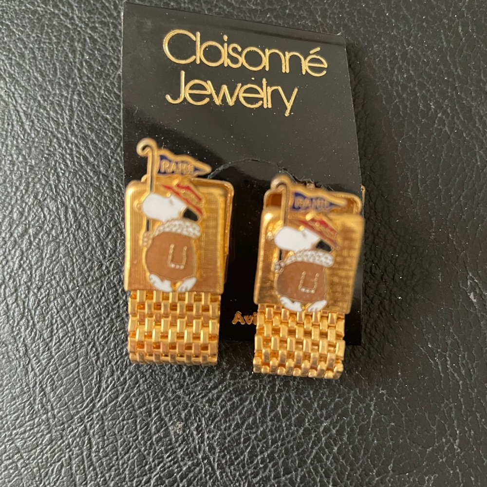 Snoopy Cloisonné cuff links